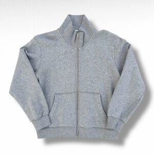 AYR The Zip It Sweatshirt Gray Women’s Small French Terry Cotton Double Zipper